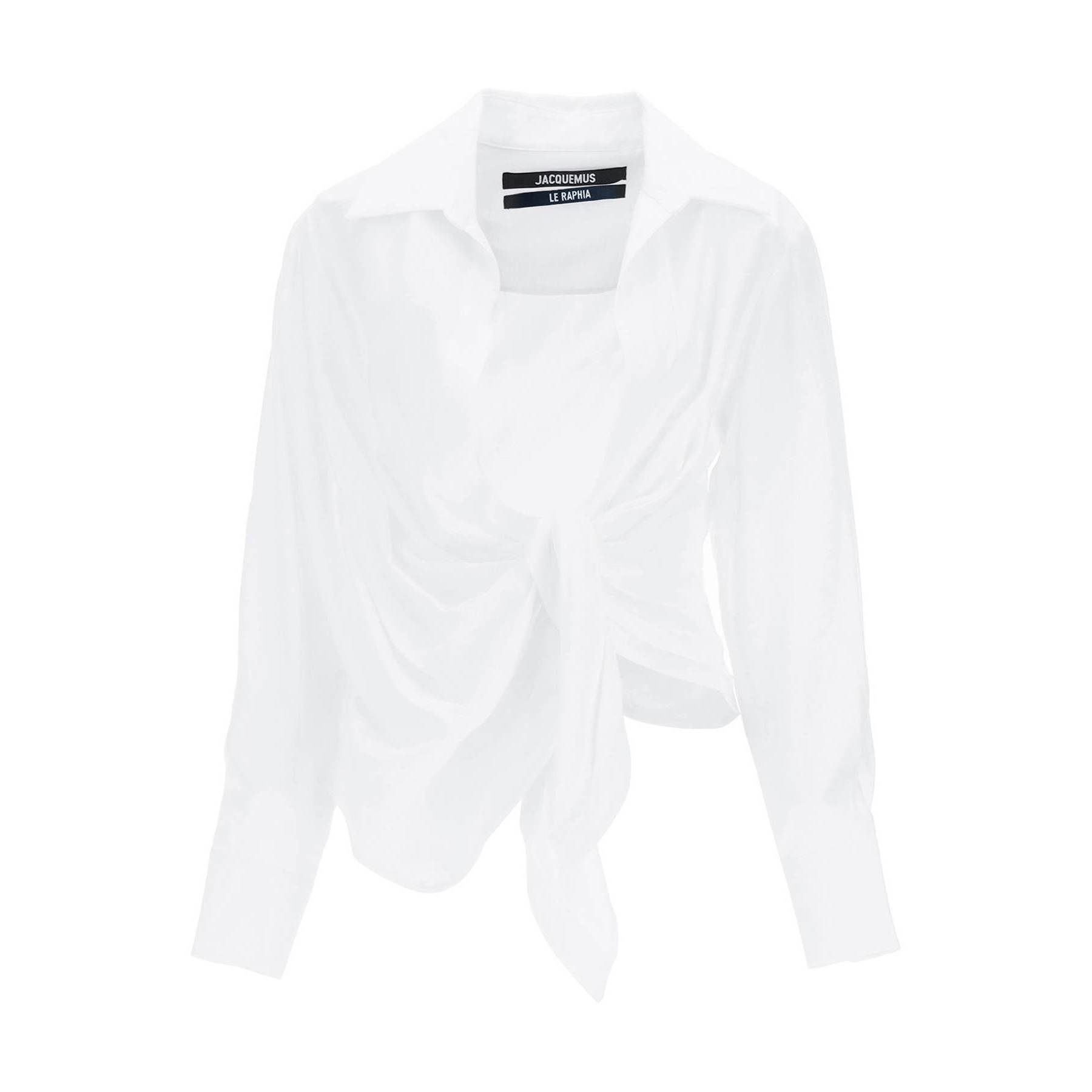 Jacquemus Bahia Tied-Sash Blouse